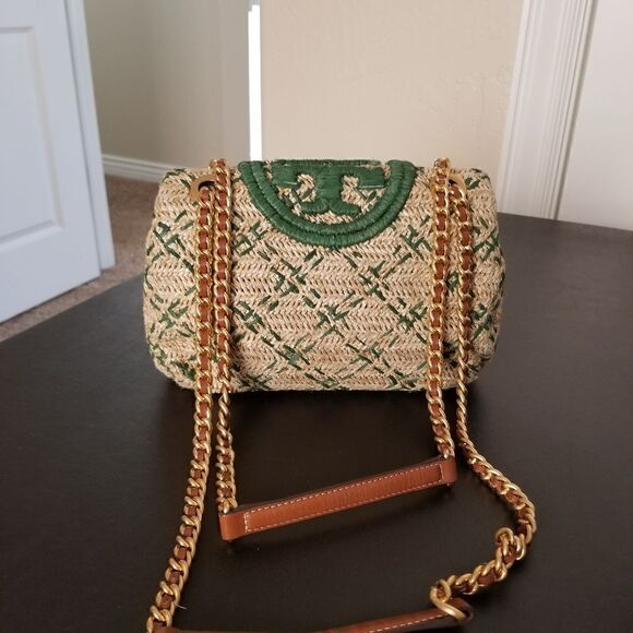 Tory Burch Fleming Bamboo Shoulder Bag - Picture 3 of 9